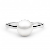 Inel cu perla naturala alba din argint DiAmanti SK21217R-W-G